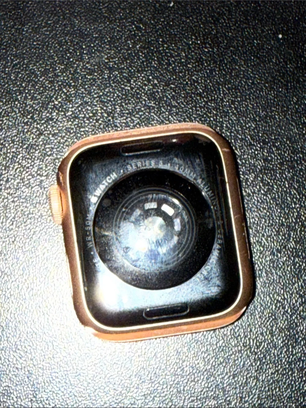 Apple Watch Series 5 40 MM Rose Gold with Diamond Cover and White Band